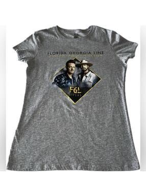 Florida Georgia Line “Can’t Say I Ain’t Country Tour” Women’s Shirt Size L EUC